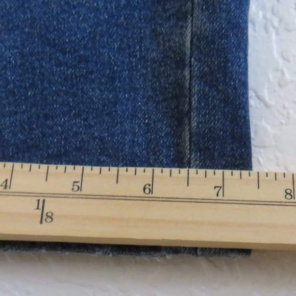 Kenneth Cole* Men's 1.5" Belt‎ Loop Denim Wash Dark Blue Jeans~ Size W34 x L30 - Picture 12 of 13